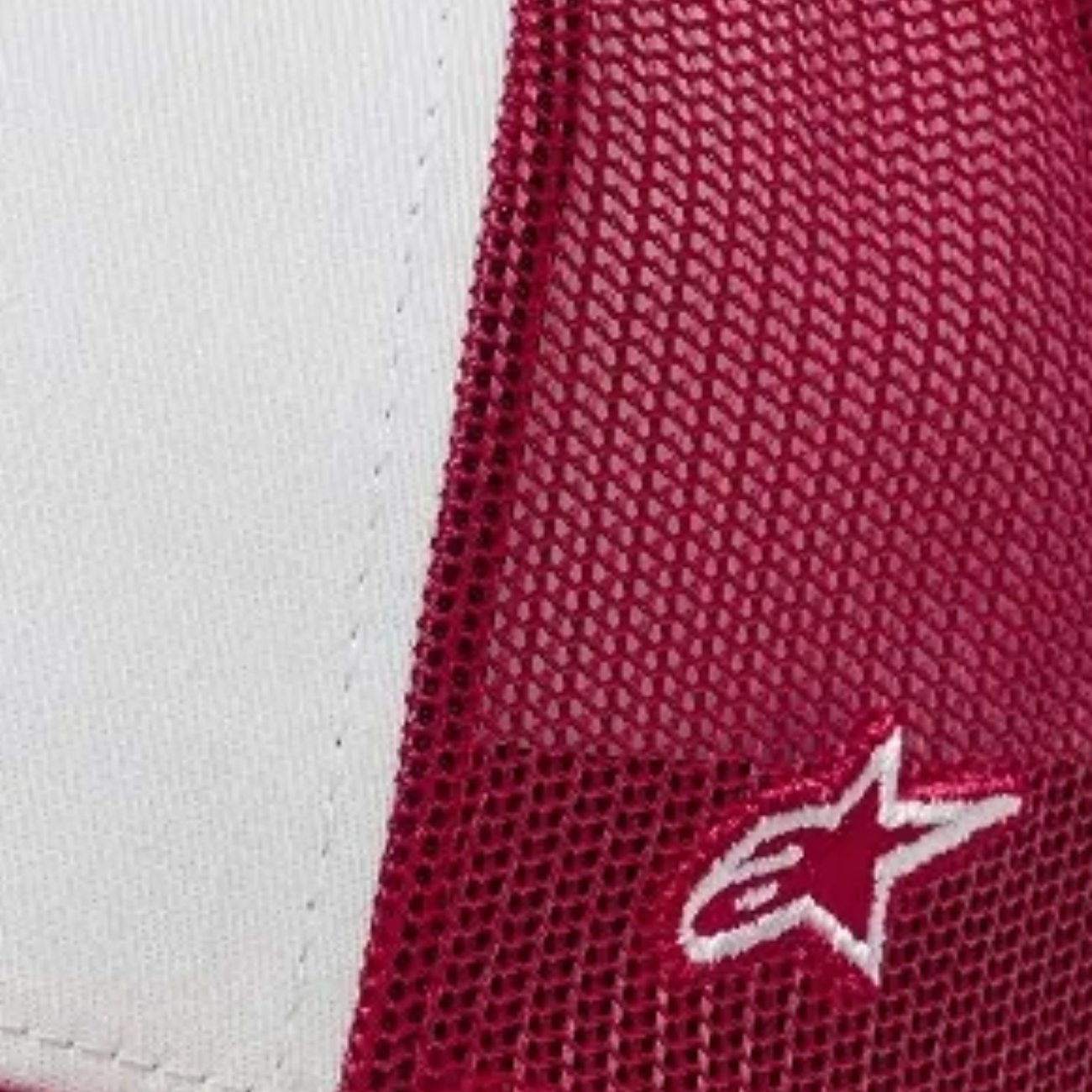 Bone Alpinestars Heritage Patch Trucker Branco Vermelho