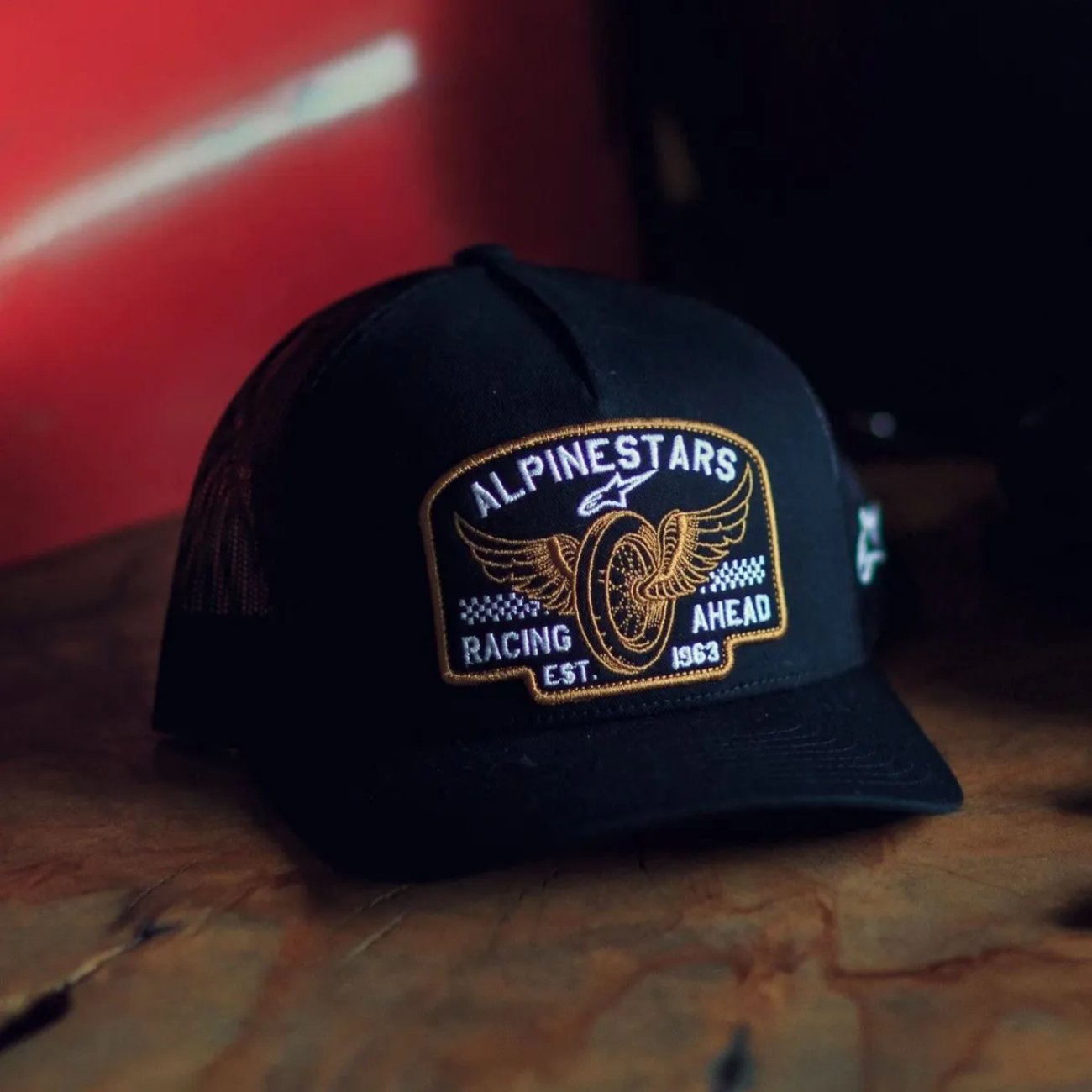 Bone Alpinestars Heritage Patch Trucker Preto