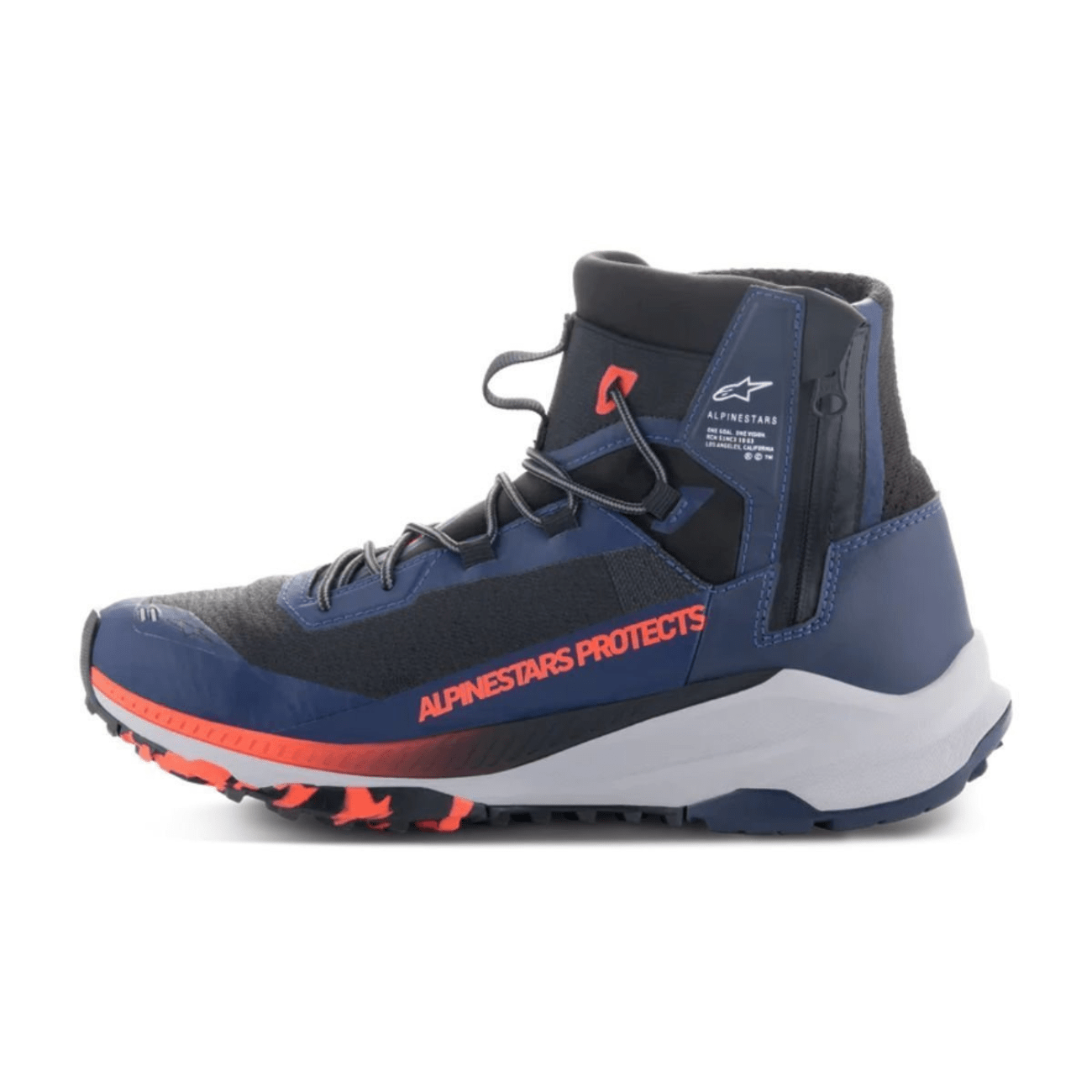 Bota Tenis Pilotagem Alpinestars Speedforce XR Azul Preta Vermelha Cinza