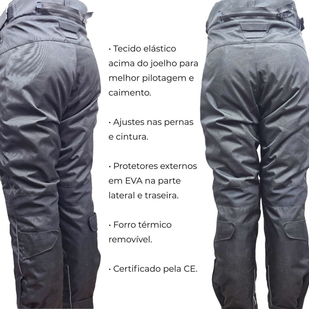 Calça Texx Strike V2 Motociclista Masculina Impermeável Preta