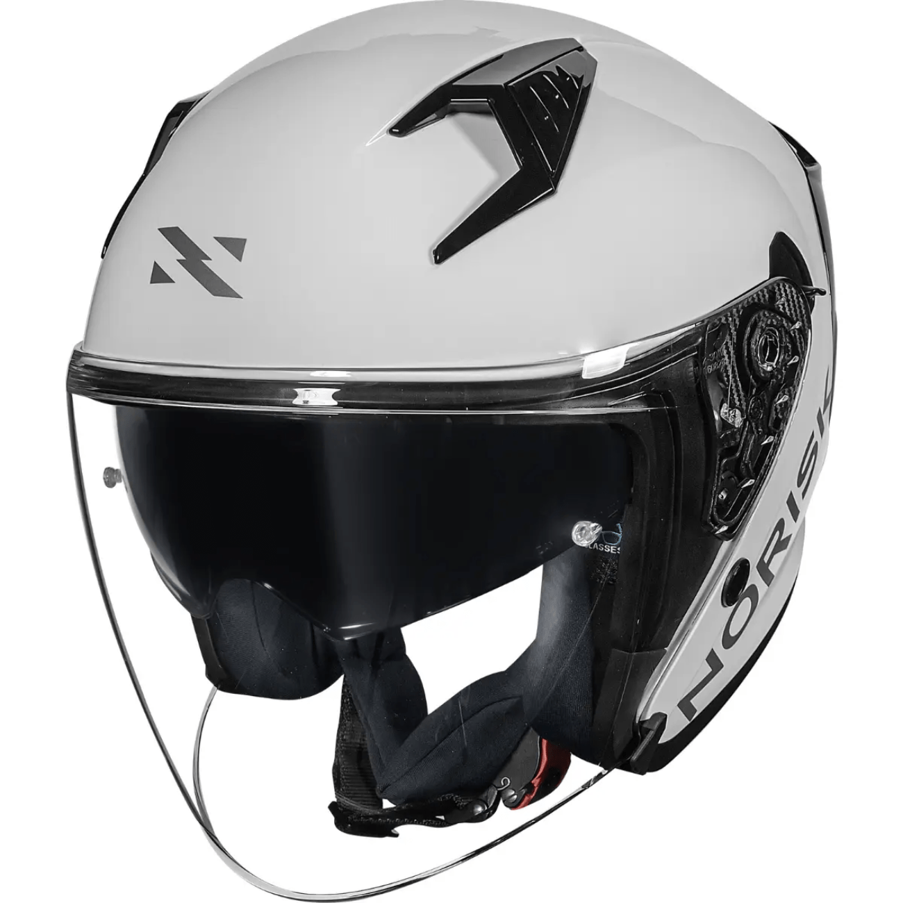 Capacete Aberto Norisk Downtown 2 Monocolor Branco