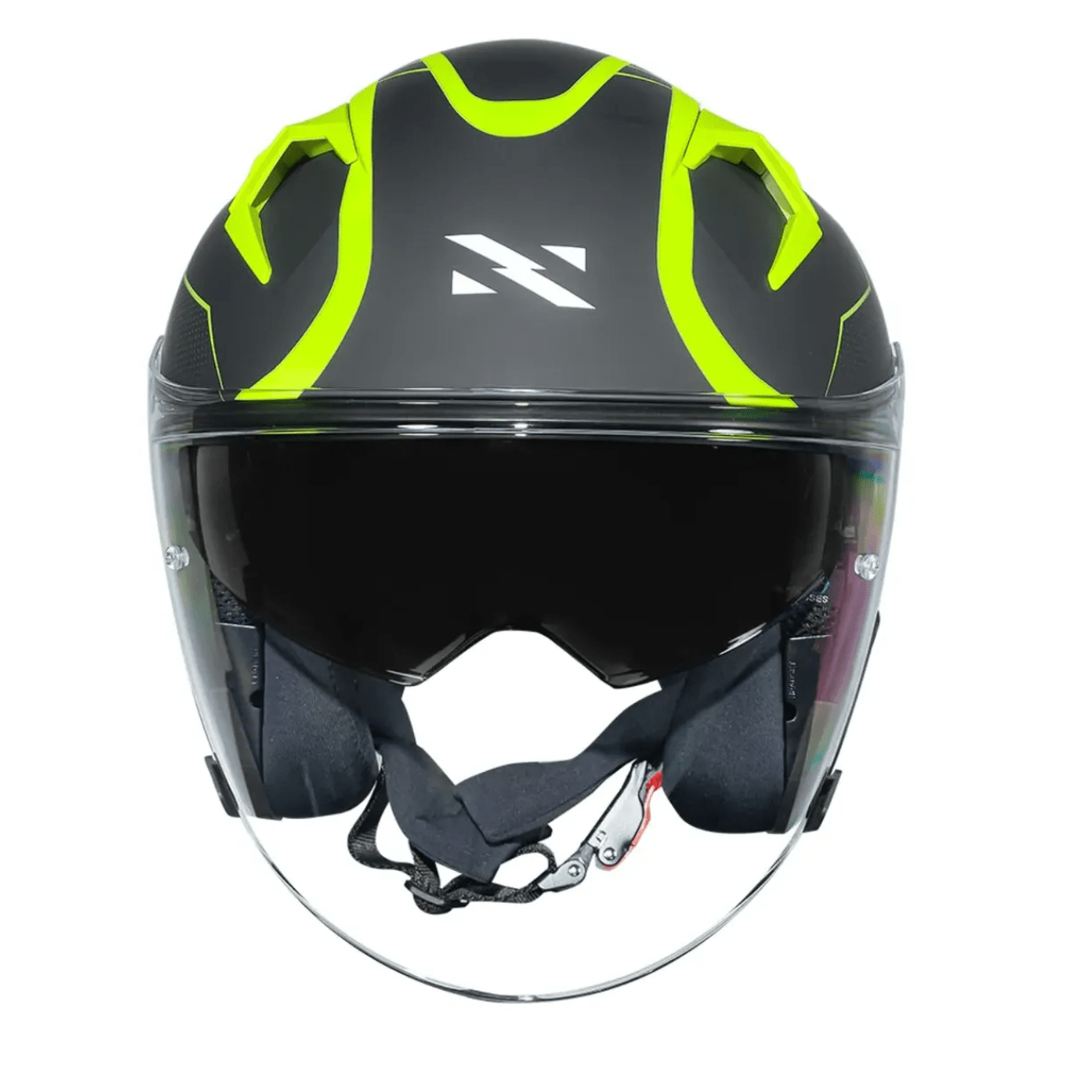 Capacete Aberto Norisk Downtown 2 Stage Azul Amarelo Fosco