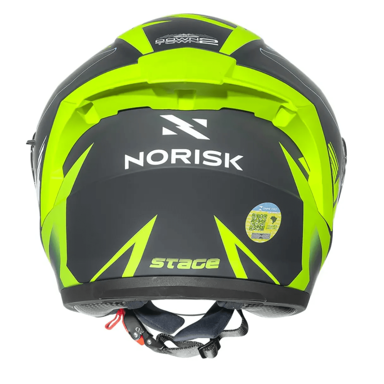 Capacete Aberto Norisk Downtown 2 Stage Azul Amarelo Fosco