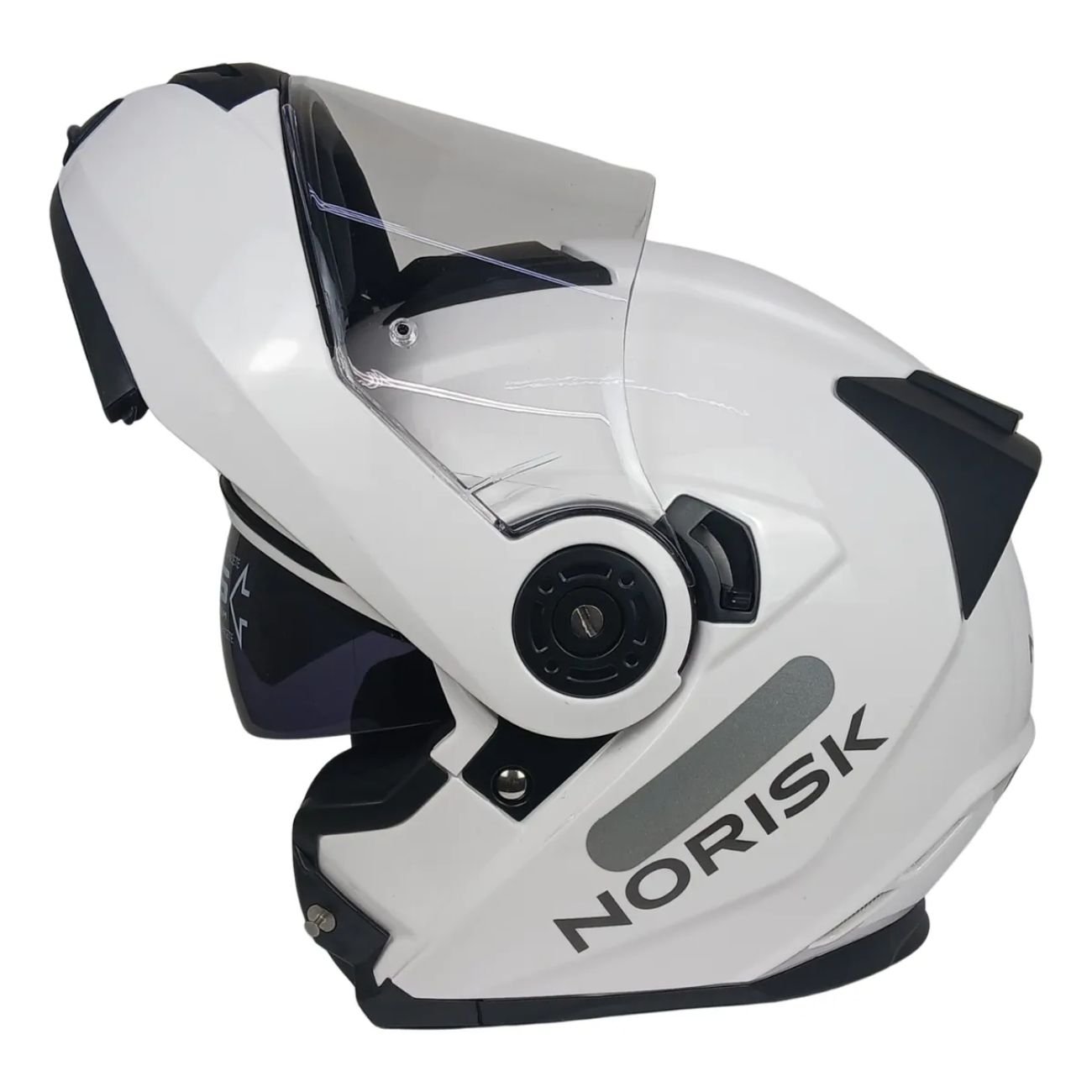 Capacete Articulado Norisk Ff345 Route Monocolor Branco Original