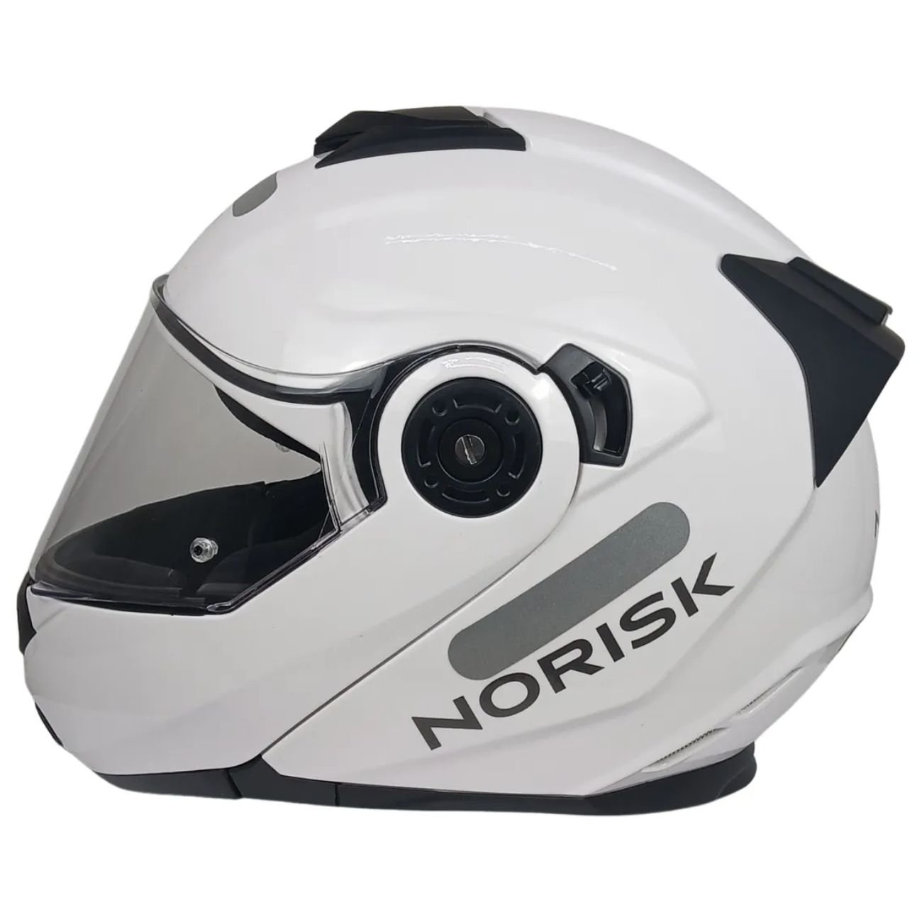 Capacete Articulado Norisk Ff345 Route Monocolor Branco Original