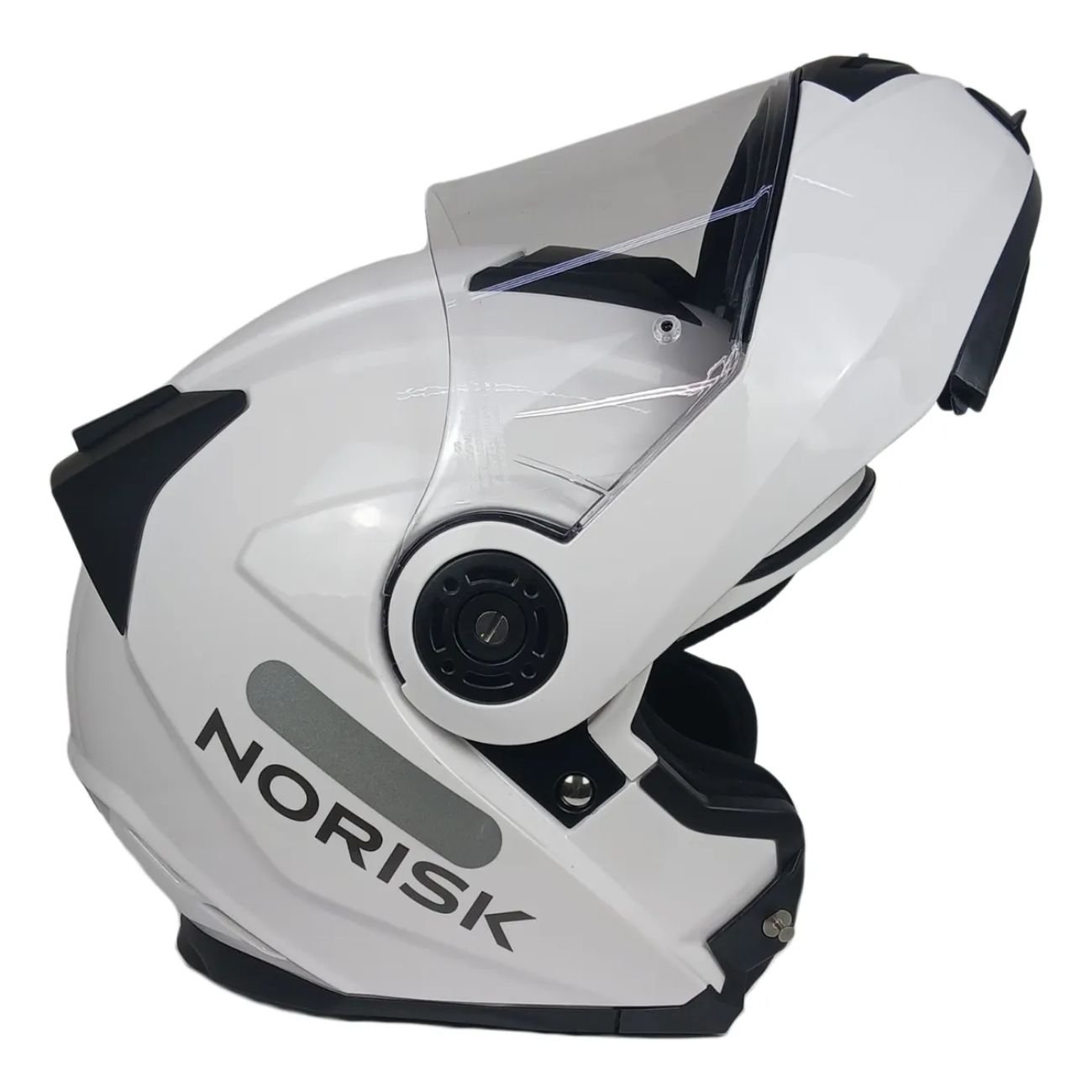 Capacete Articulado Norisk Ff345 Route Monocolor Branco Original