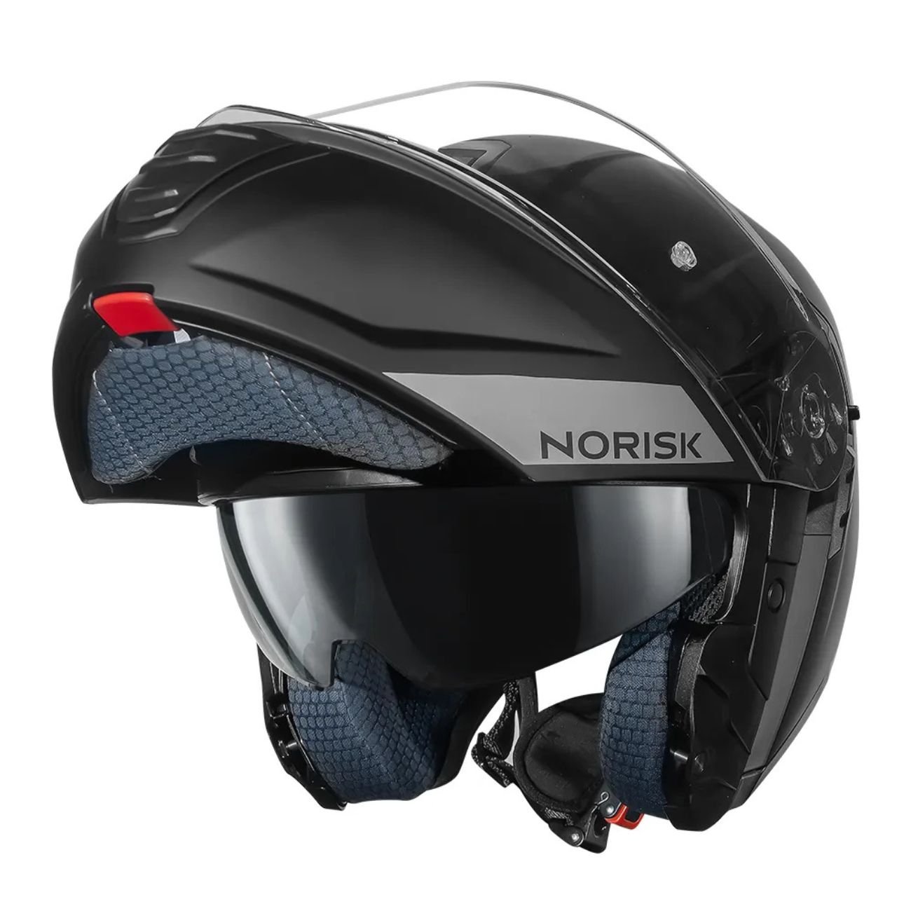 Capacete Articulado Norisk Vortex Monocolor Preto Fosco