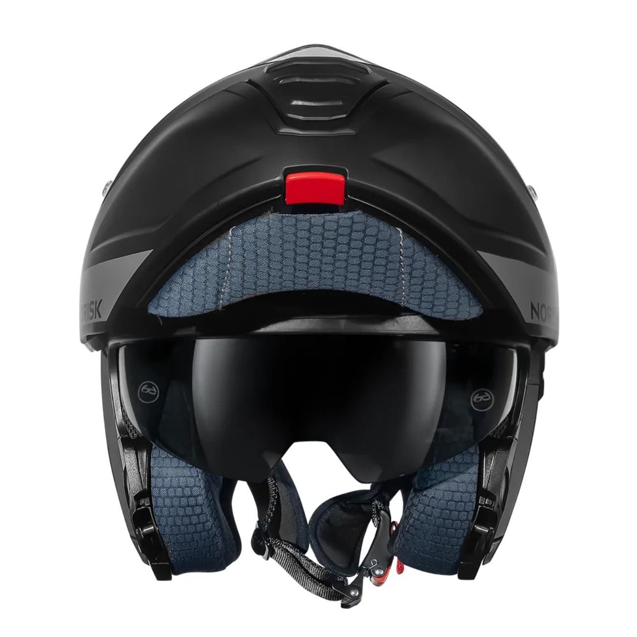 Capacete Articulado Norisk Vortex Monocolor Preto Fosco