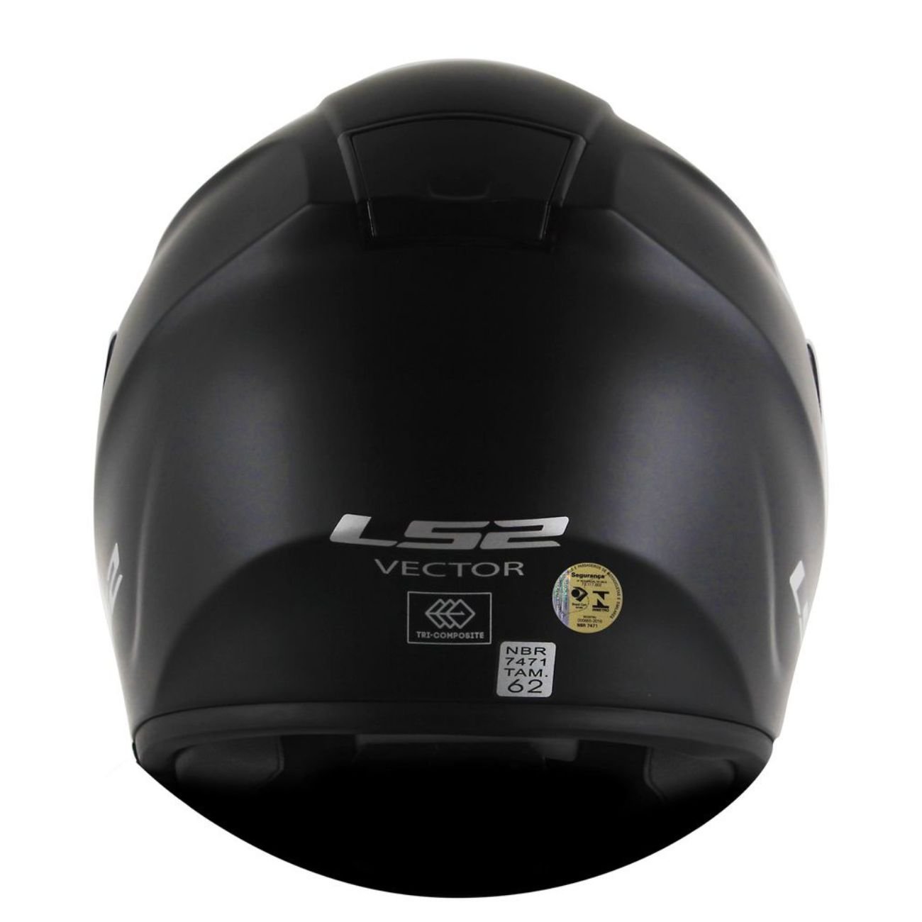 Capacete Fechado LS2 FF397 Vector Monocolor Preto Fosco