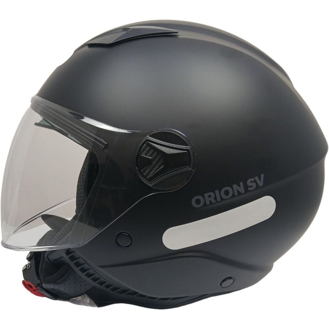 Capacete Aberto Norisk Orion SV Monocolor Preto Fosco Original