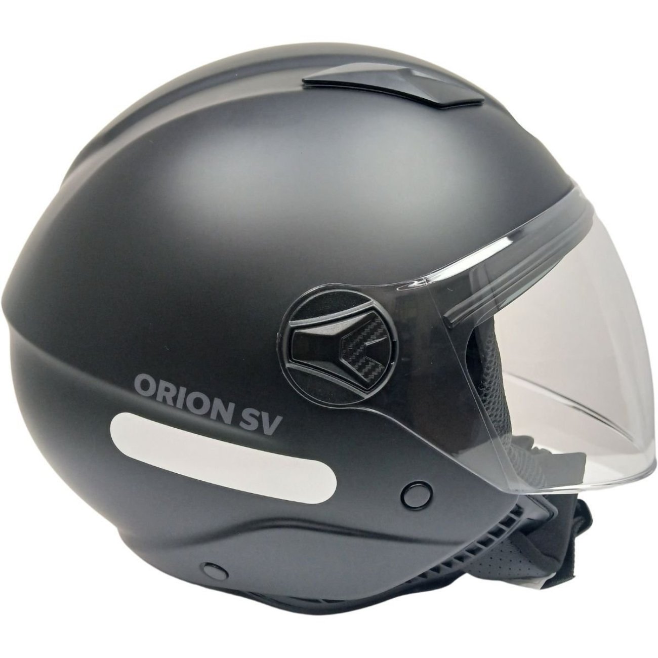 Capacete Aberto Norisk Orion SV Monocolor Preto Fosco Original