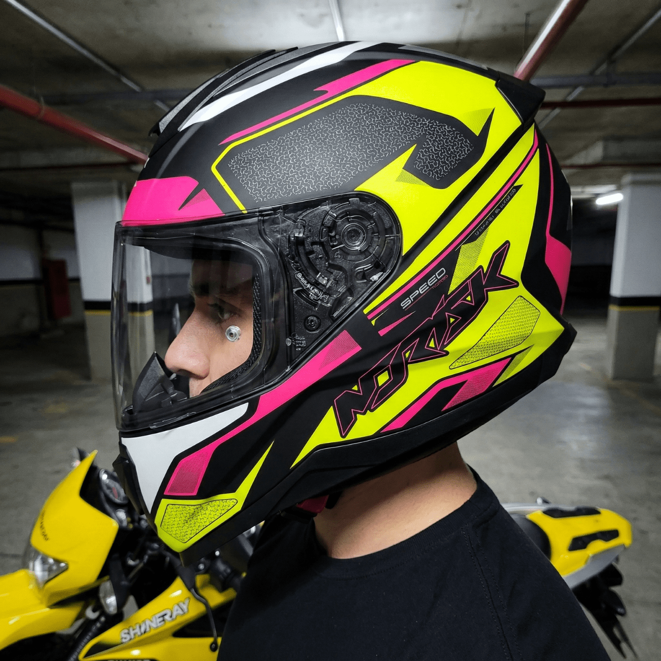 Capacete Integral Norisk Razor Speedmax Fosco Amarelo - RS1 Moto