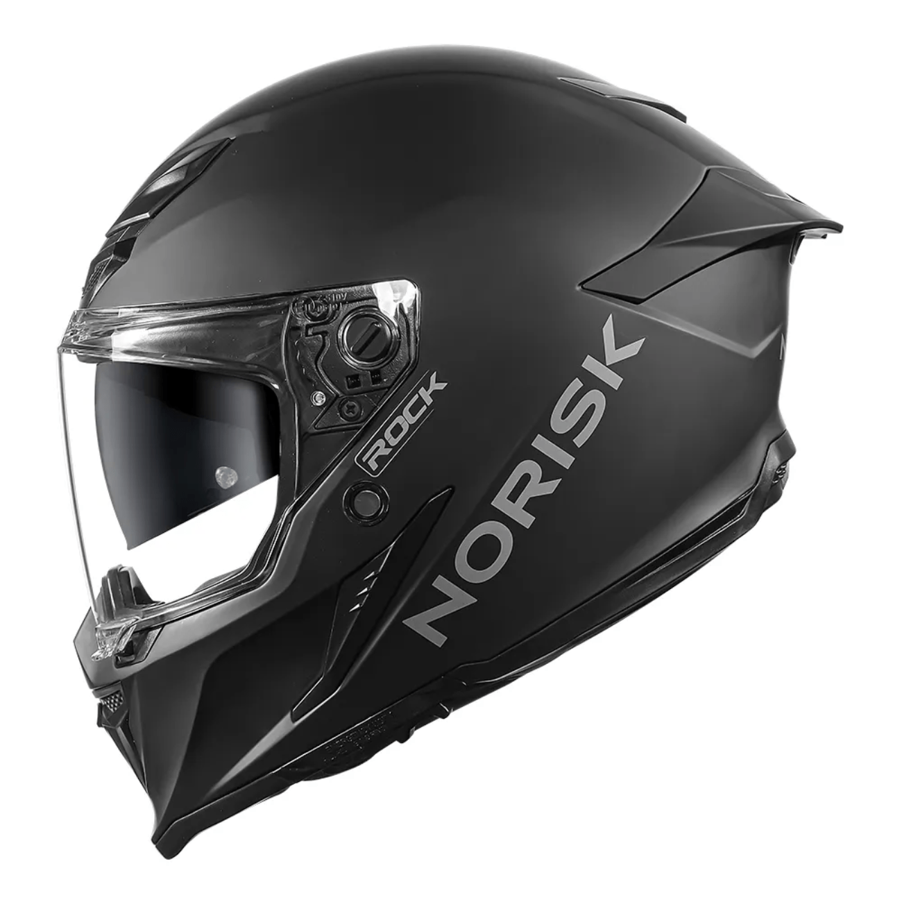 Capacete Norisk Rock Com Oculos Solar Monocolor Preto Fosco - RS1 Moto