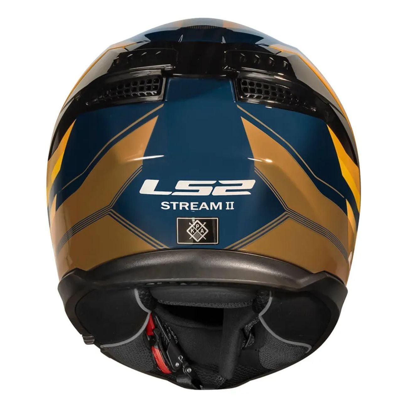 Capacete LS2 FF808 Stream 2 Vintage Azul Laranja