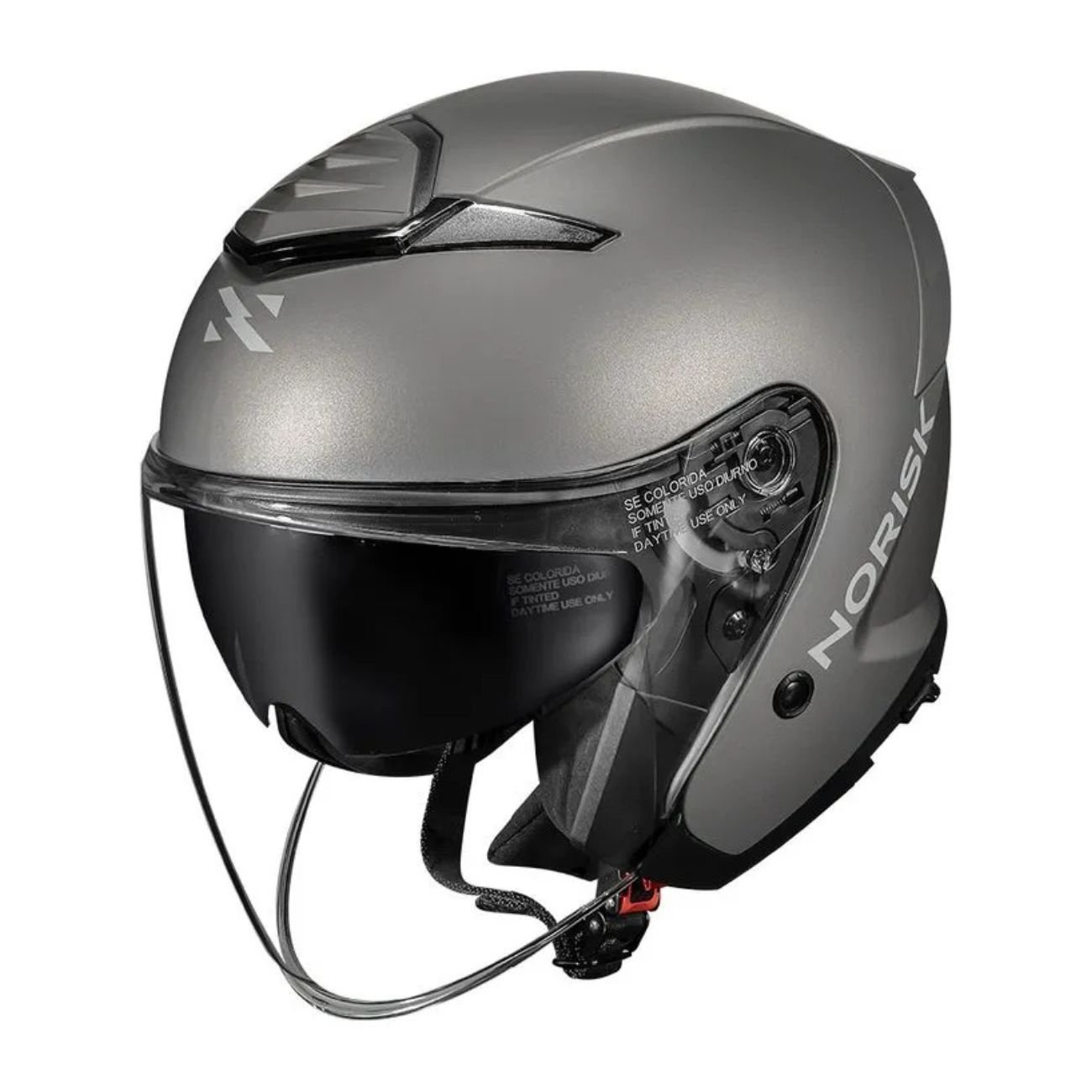 Capacete Norisk City Monocolor Cinza Fosco