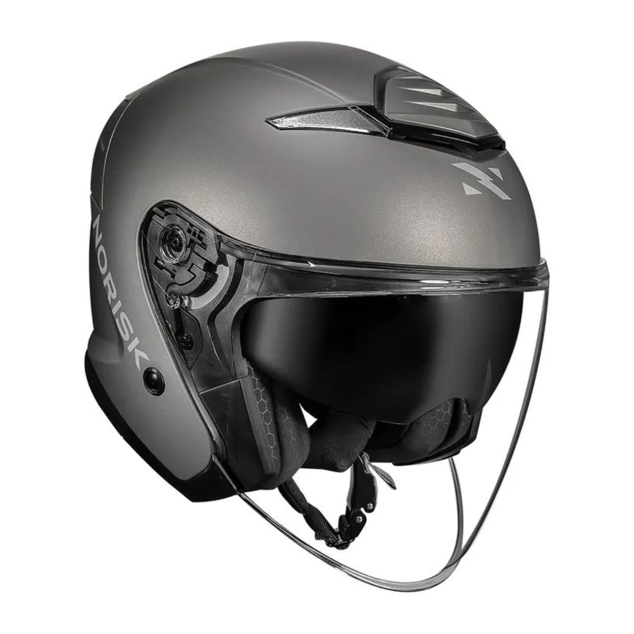 Capacete Norisk City Monocolor Cinza Fosco