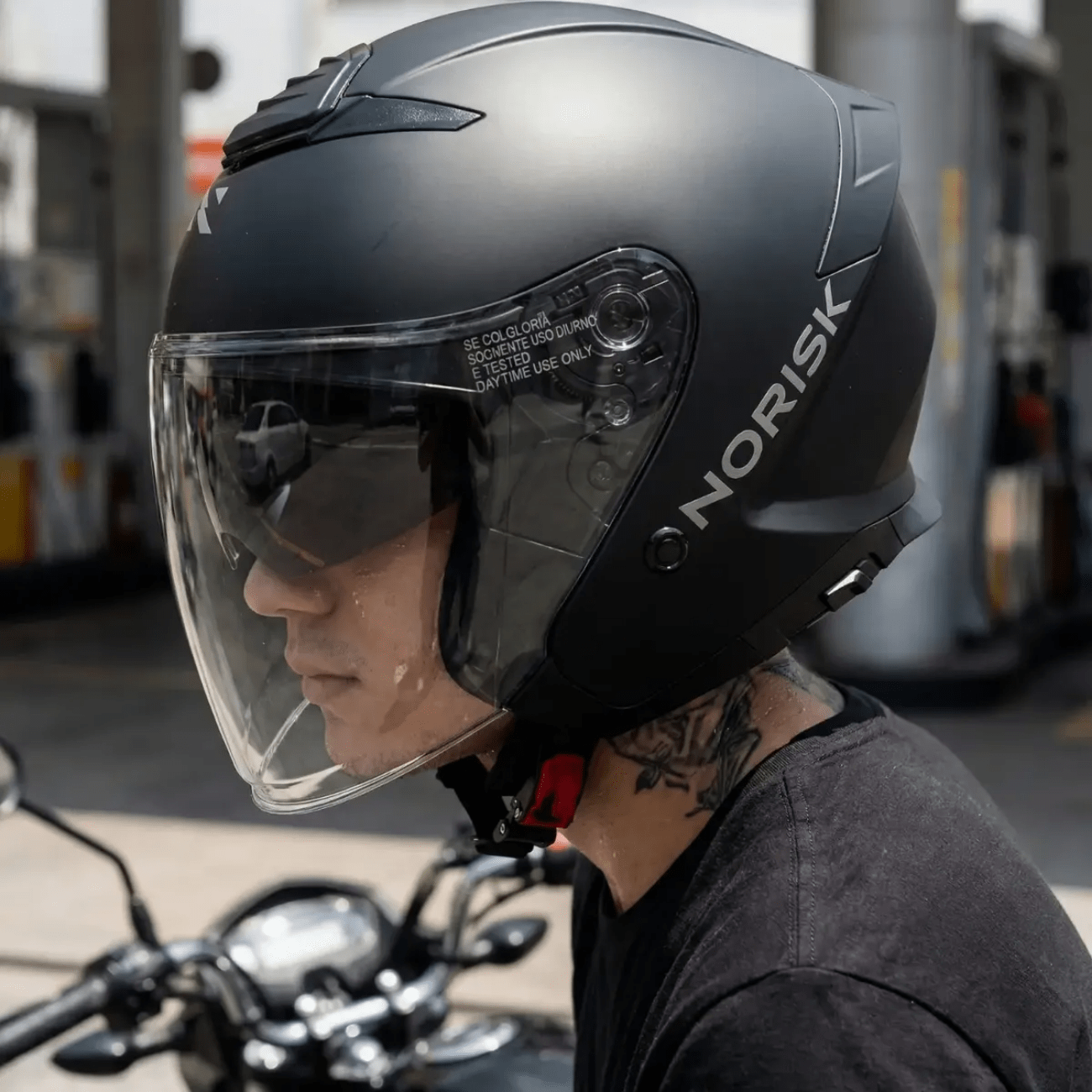 Capacete Norisk City Monocolor Preto Fosco