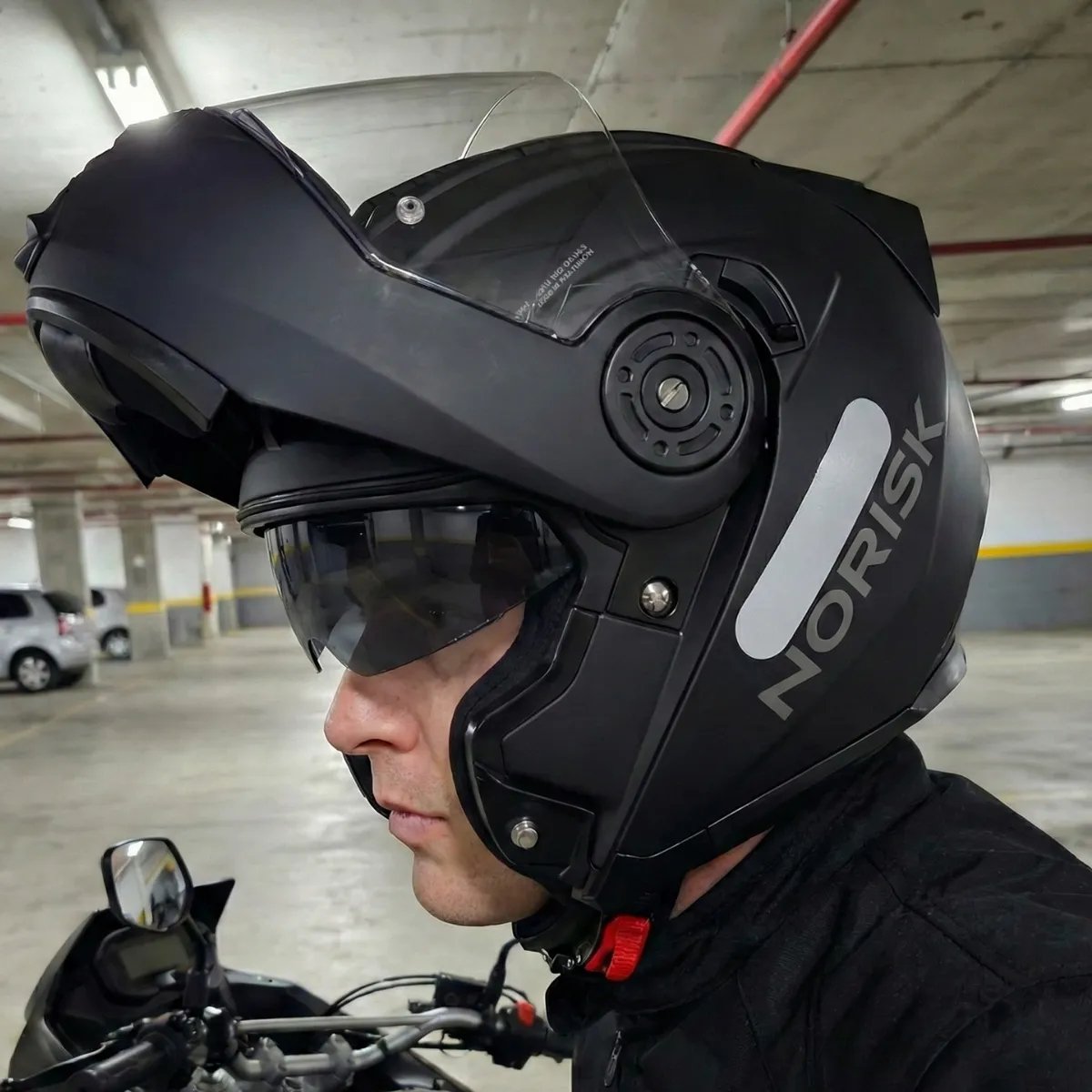 Capacete Norisk FF345 Route Monocolor Preto Fosco