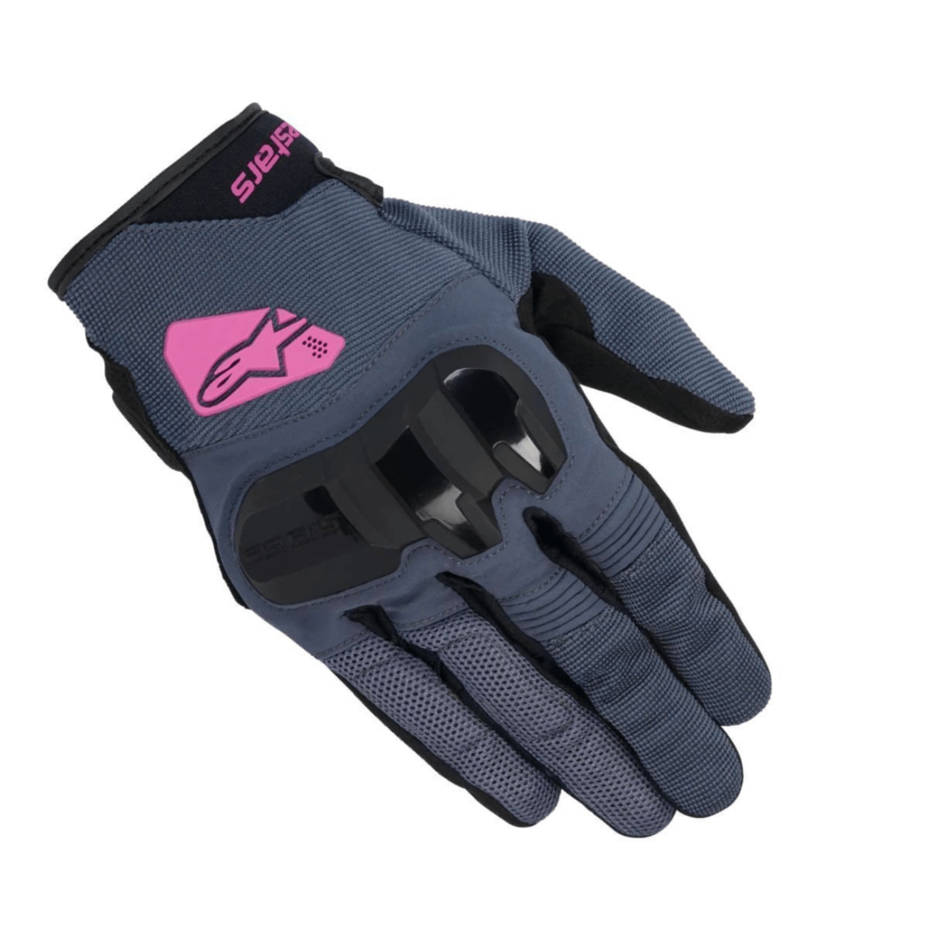 Luva Motociclista Alpinestars Chrome Womens Preta Cinza Roxa