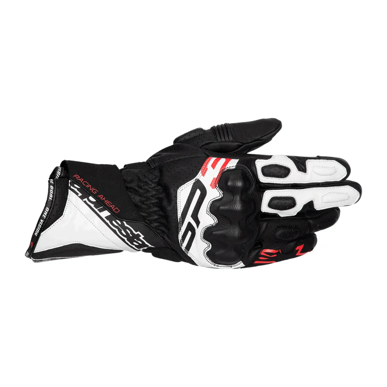 Luva Motociclista Alpinestars SP 3 Preta Branca Vermelha