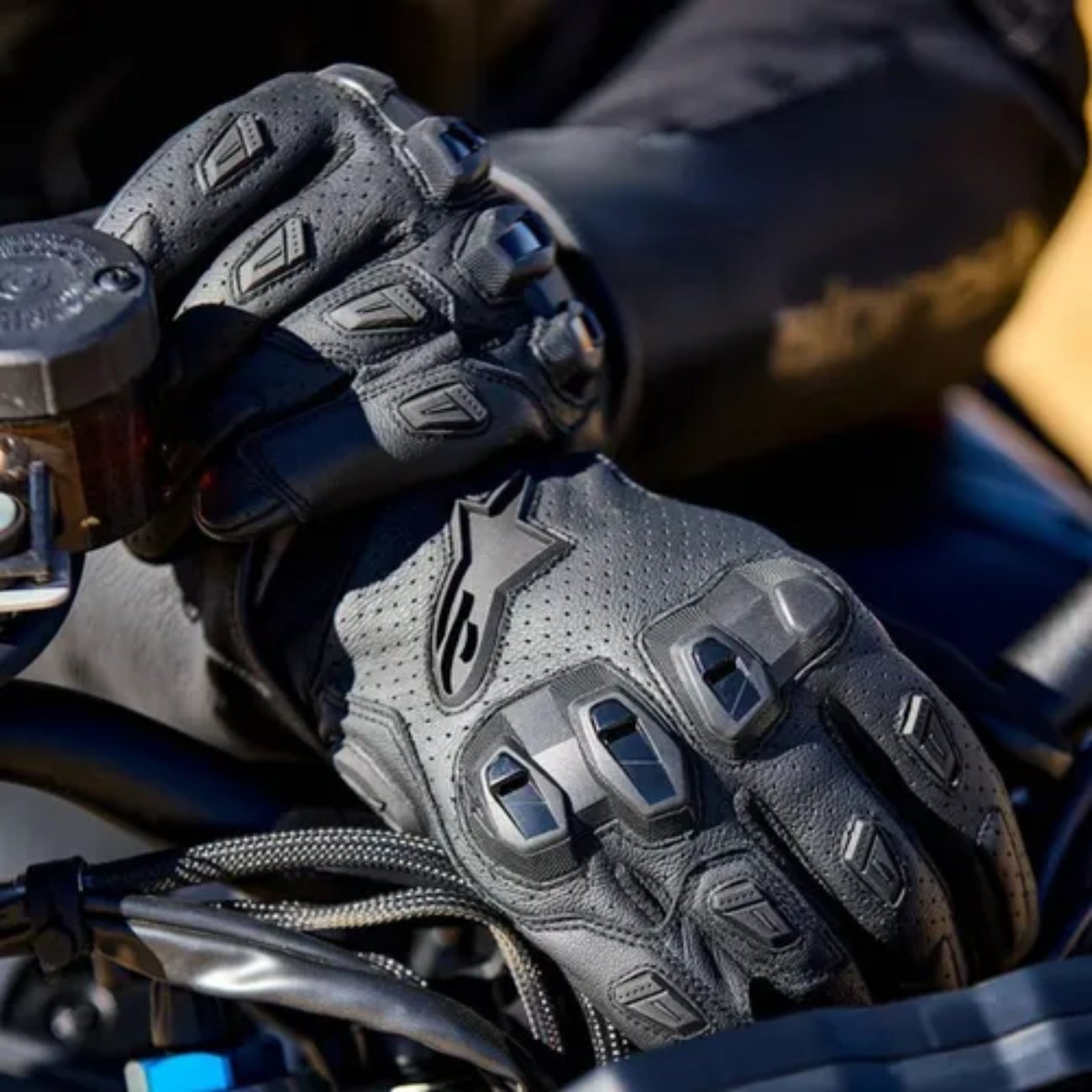Luva Motociclista Alpinestars SP X 1 Preta Preta