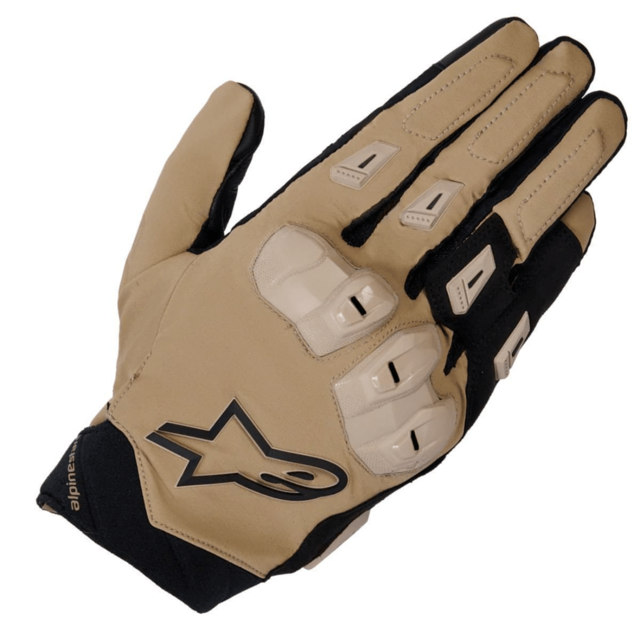 Luva Motociclista Alpinestars SP X 3 Caqui Areia Preta Original