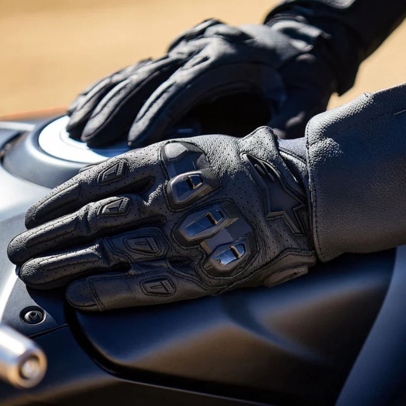 Luva Motociclista Alpinestars SP X 7 Air Preta Preta