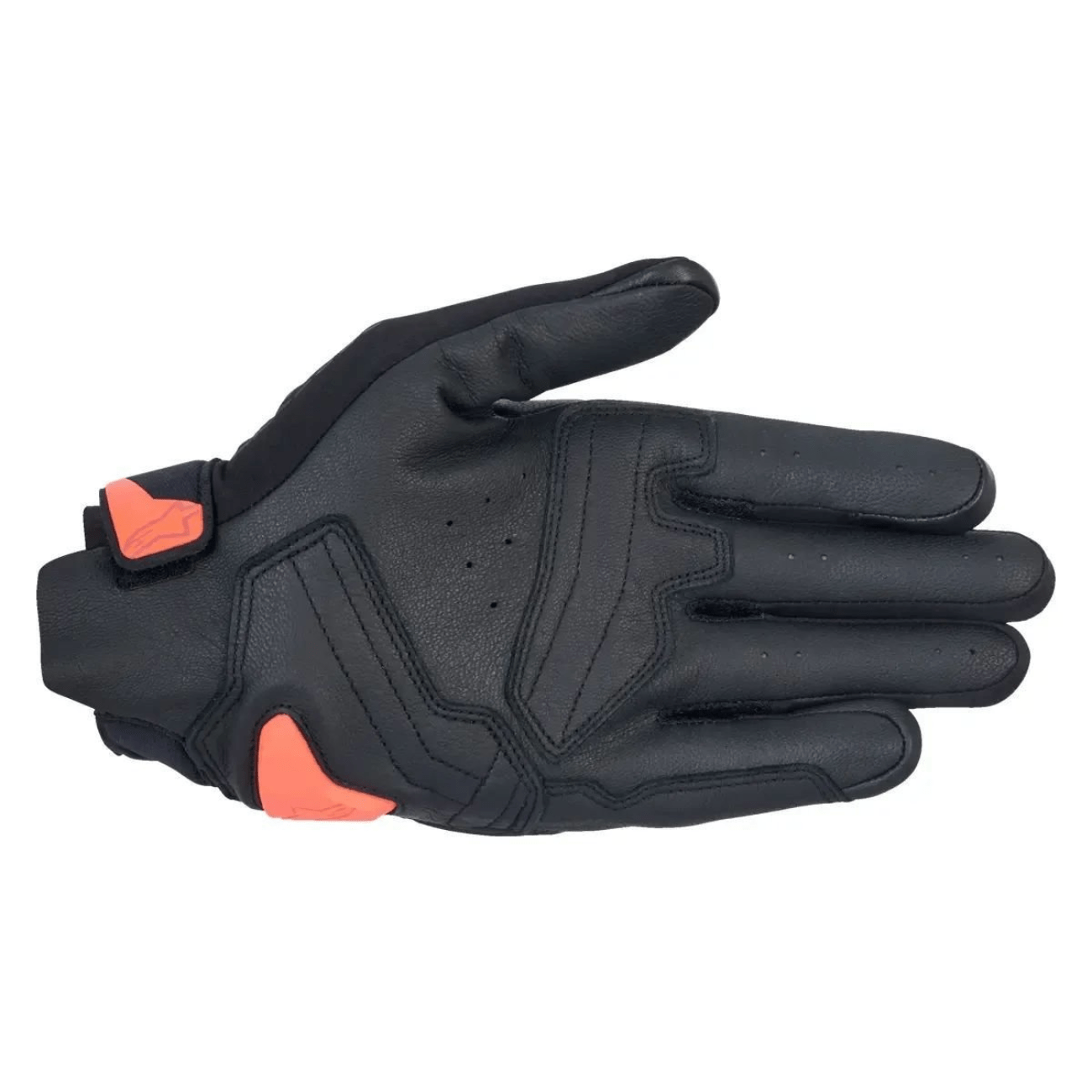 Luva Motociclista Alpinestars SP X 7 Air Preta Vermelha Fluo
