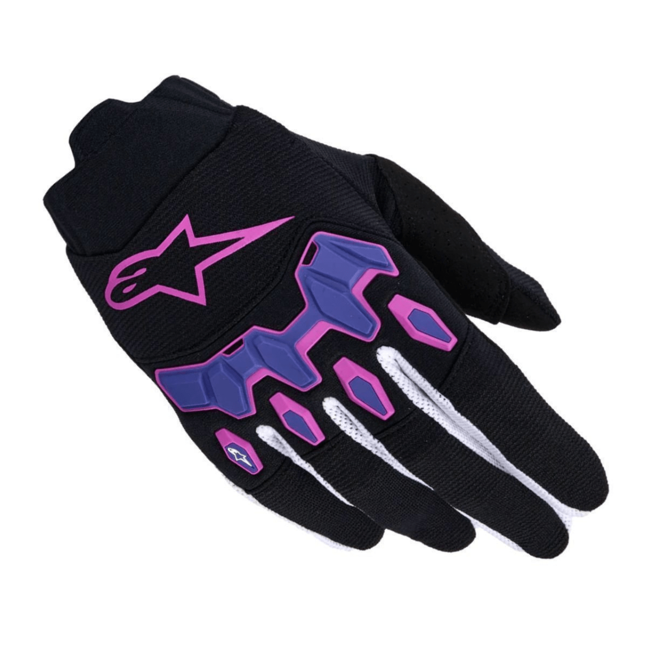 Luva Motociclista Off Road Alpinestars Full Bore V2 Roxa Preta