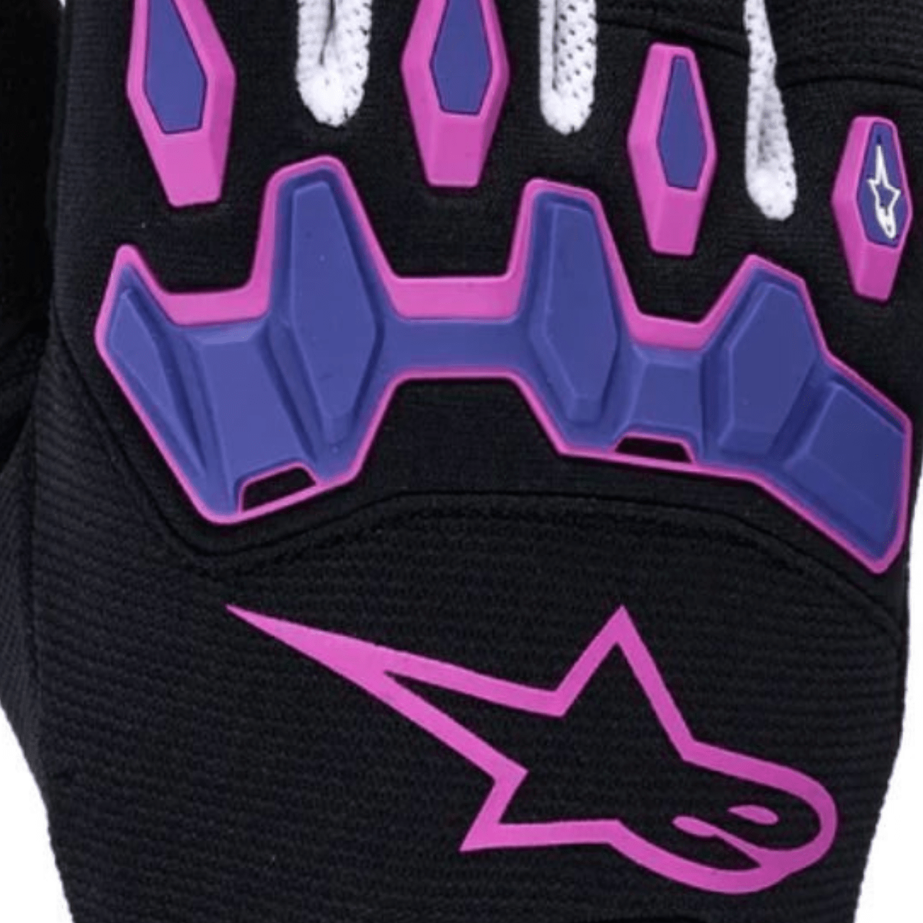Luva Motociclista Off Road Alpinestars Full Bore V2 Roxa Preta