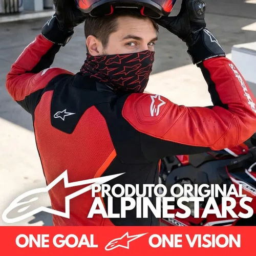 Bandana Alpinestars Astar Preta Vermelha Feminino Masc
