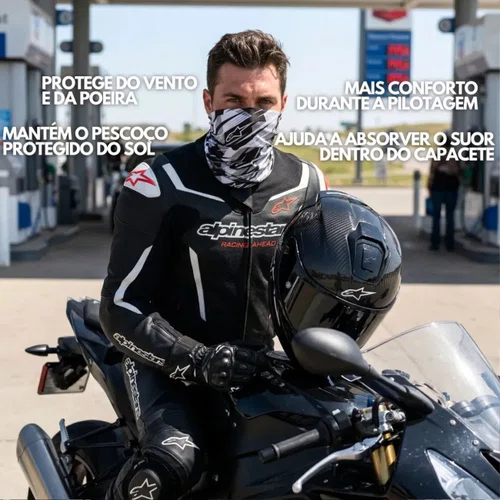 Bandana Alpinestars Blurred Preta Anthracite