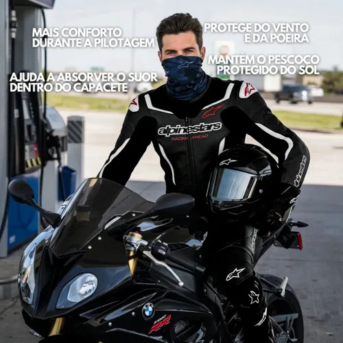 Bandana Alpinestars Tactical Preta Cinza