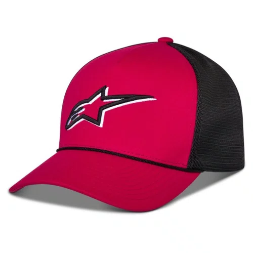 Bone Alpinestars Ageless Shadow Trucker Preto Vermelho