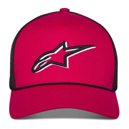 Bone Alpinestars Ageless Shadow Trucker Preto Vermelho