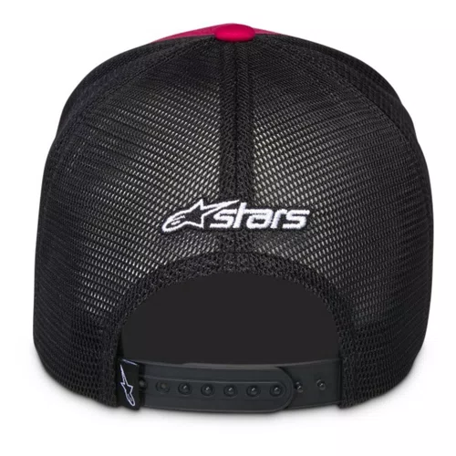 Bone Alpinestars Ageless Shadow Trucker Preto Vermelho