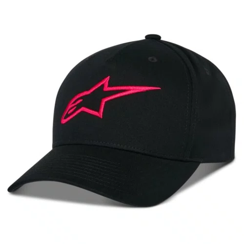 Bone Alpinestars Ageless Snapback Preto Vermelho