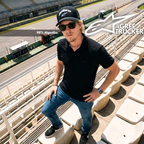Bone Alpinestars Agree Trucker Preto Preto