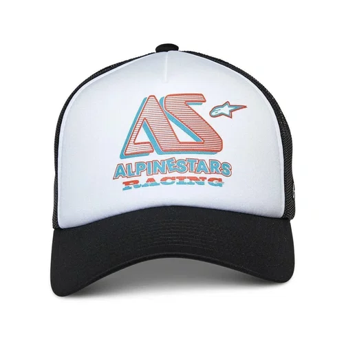 Boné Alpinestars Ayess Trucker Preto Branco Original Premium