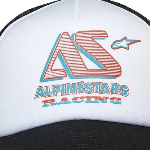 Boné Alpinestars Ayess Trucker Preto Branco Original Premium