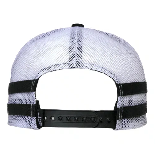 Boné Alpinestars Backline Trucker Preto Branco Cinza