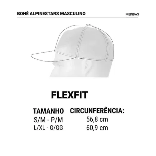Boné Alpinestars Corp Shift 2 Flexfit Ag Chumbo Preto