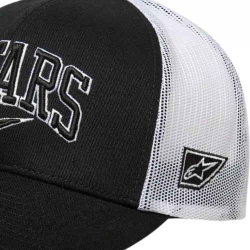 Bone Alpinestars Dunker Trucker Preto Branco