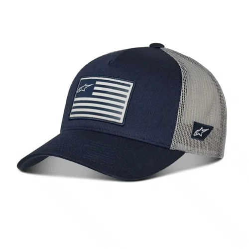 Bone Alpinestars Flag Snapback Azul Marinho Cinza