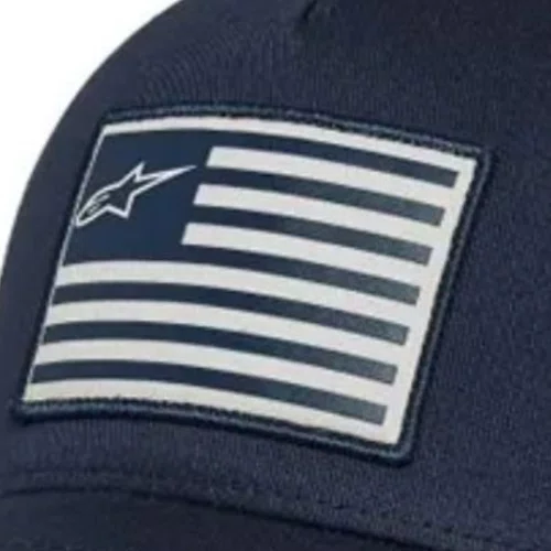 Bone Alpinestars Flag Snapback Azul Marinho Cinza Original