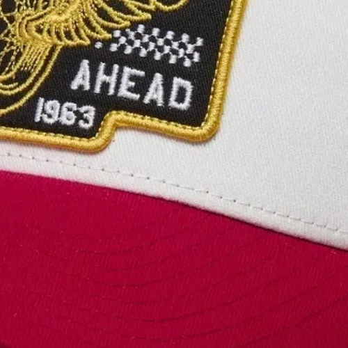 Bone Alpinestars Heritage Patch Trucker Branco Vermelho