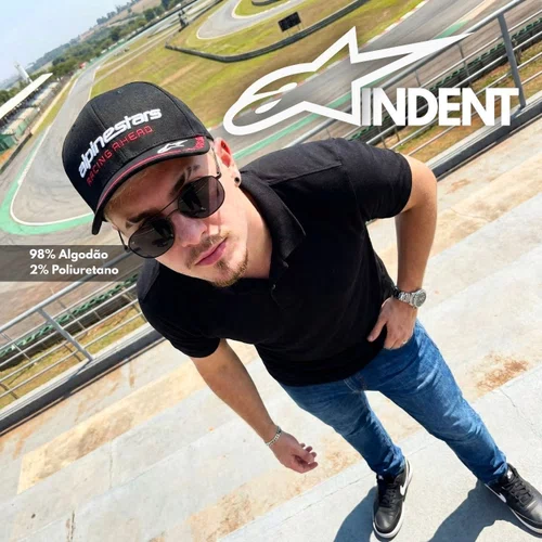 Bone Alpinestars Indent Preto Vermelho