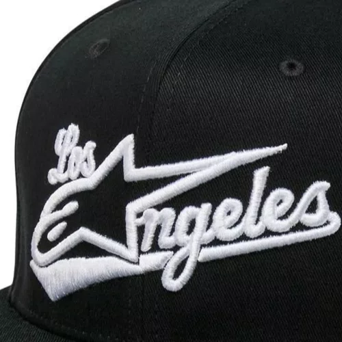 Boné Alpinestars Los Angeles Preto Branco Original Premium