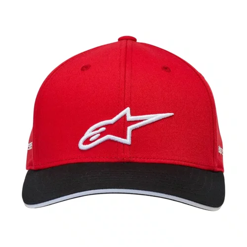 Bone Alpinestars Rostrum Snapback Vermelho Preto