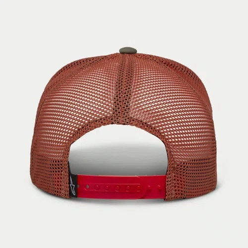Boné Alpinestars Sussed Trucker Verde Militar Laranja Original